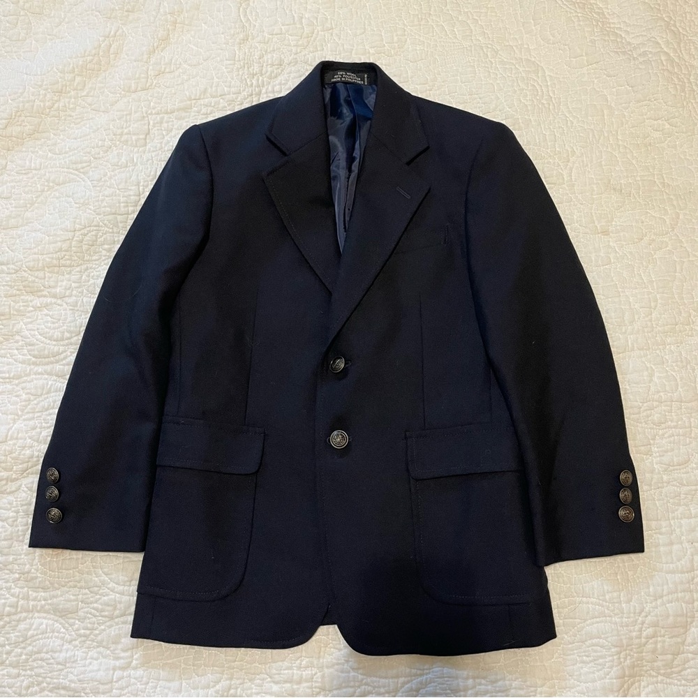 Boys size 8R navy blazer